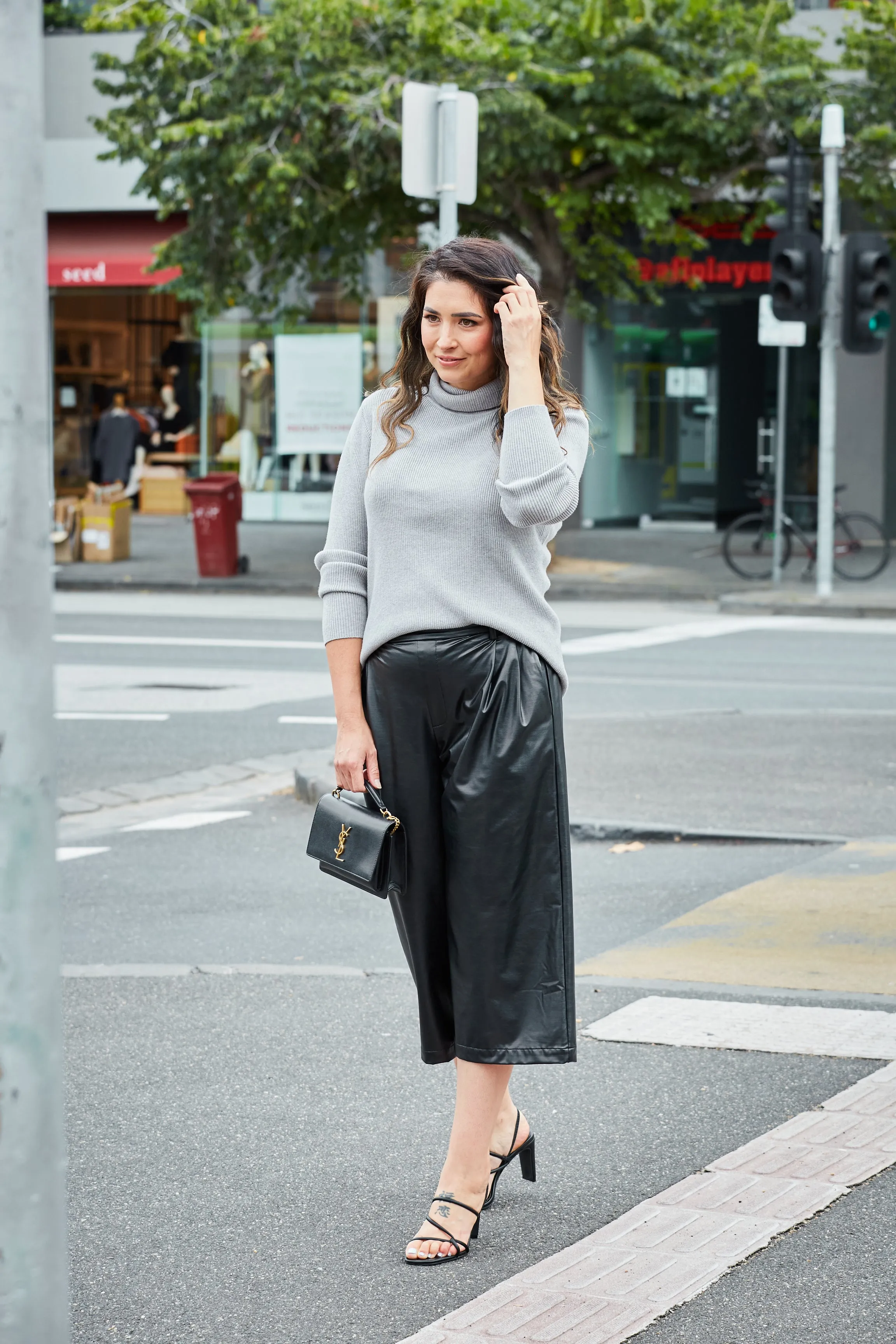 Lia Knit Skivvy- Grey