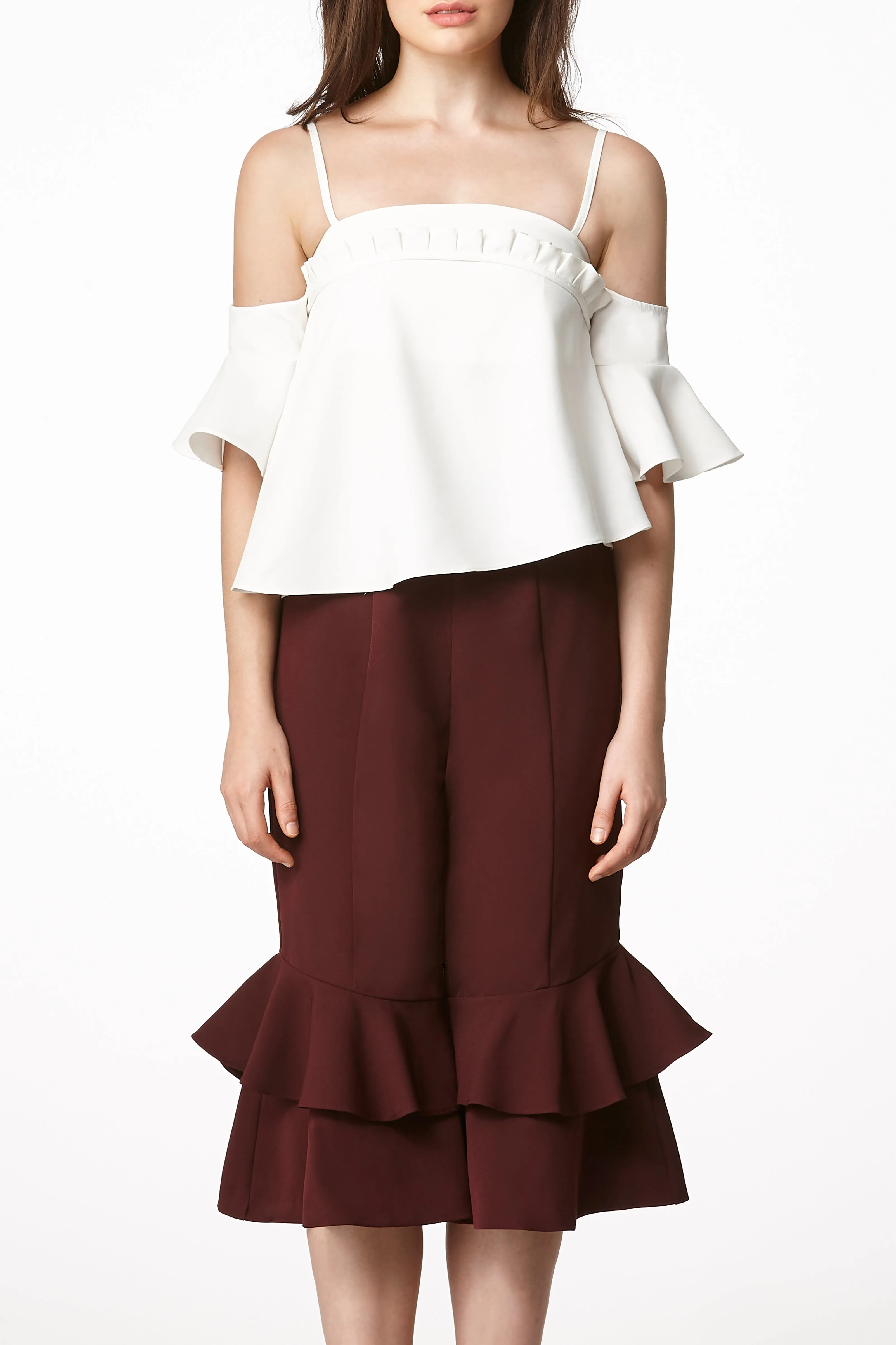 MOS NOW Culottes - Maroon